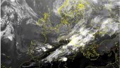 SNIMAK IZ SVEMIRA - NEVREME STIŽE U SRBIJU: Meteorolozi upozoravaju,  narednih dana čeka nas ozbiljan kijamet (FOTO)