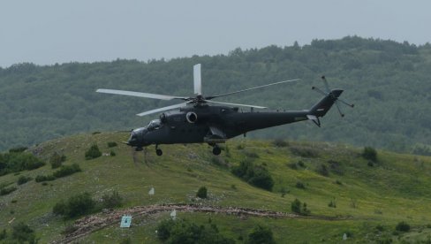 ВЕЖБА ЧУВАРА НЕБА Обука на борбеним хеликоптерима у 98. ваздухопловној бригади