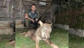 DRAMA KOD LOZNICE: Rade ubio vuka od 36 kilograma - na samo 500 metara od sela (FOTO)