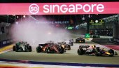 SPEKTAKL U SINGAPURU: Formula 1 u punom sjaju! Ferstapen izleteo sa staze, klupski kolega ga sprečio da dođe do titule