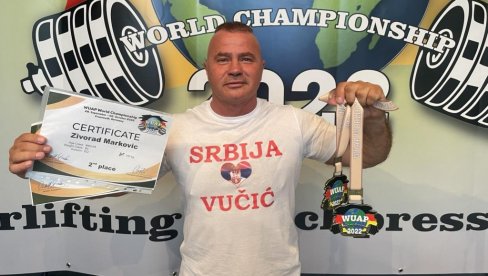 ЧАСТ ЈЕ ПОБЕЂИВАТИ ЗА СРБИЈУ: Живорад Марковић освојио две медаље на Светском првенству у дизању тегова