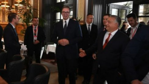 VIZIJA SARADNJE I ČVRSTOG PARTNERSTVA: Vučić nastavio razgovore sa Orbanom i Nehamerom na ručku koji je priredio domaćin (FOTO)