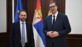 RAZMENILI SMO MIŠLJENJA O ZAJEDNIČKIM ENERGETSKIM I INFRASTRUKTURNIM PROJEKTIMA: Vučić se sastao sa šefom Delegacije Evropske unije