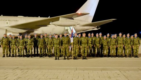 СРПСКИ ПЛАВИ ШЛЕМОВИ: Редовна замена јединице Војске Србије у мисији у Либану (ФОТО)