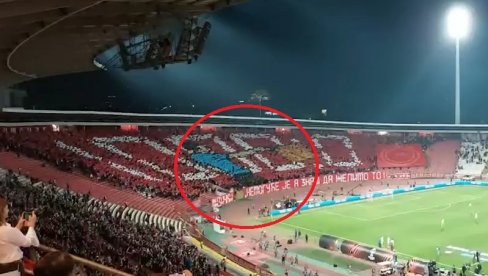 DELIJE POSLALE SKRIVENU PORUKU: Srbija se pita šta su želeli da poruče navijači Crvene zvezde protiv Ferencvaroša (VIDEO)
