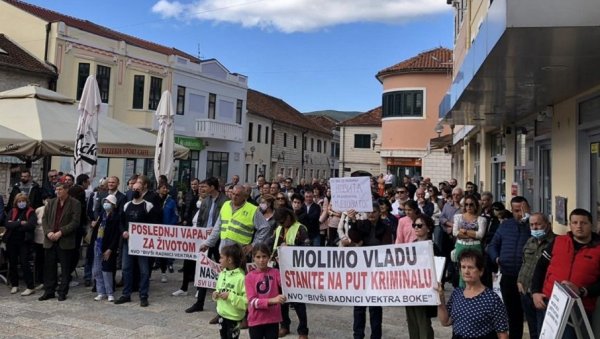 БИВШИ РАДНИЦИ ВЕКТРА БОКЕ НАЈАВИЛИ ПРОТЕСТ У ПОДГОРИЦИ: Сумњају да је у току пљачка