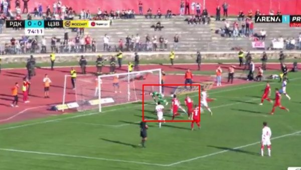 ЗВЕЗДА ВОДИ У КРАГУЈЕВЦУ: Овако је Александар Катаи са беле тачке донео вођство црвено-белима (ВИДЕО)