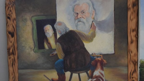 СВАКЕ НЕДЕЉЕ ПО ЈЕДНА СЛИКА: Момчило Вуксановић (70), пензионер из Деспотовца, осликава цркве и израђује иконе