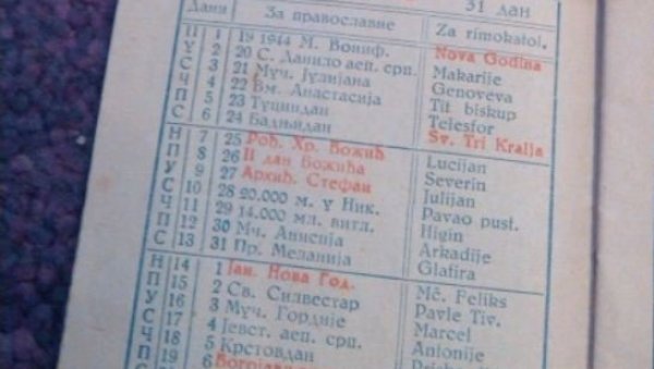 СТАЉИН И ТИТО КАО СВЕТИТЕЉИ: Чудан изглед црквеног календара у Црној Гори 1945. године (ФОТО)