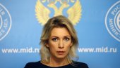 ZAHAROVA: Zapad ima podli stav o napadu dronovima na Moskvu