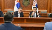PRVI RADNI SASTANAK: Momirović sa predstavnicima kompanija najvećih maloprodajnih lanaca u Srbiji