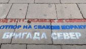 БРИГАДА СЕВЕР: Осванули графити у Косовској Митровици