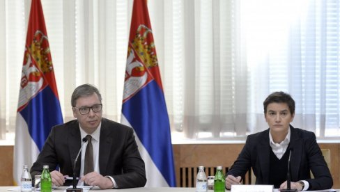 DANAS U PALATI SRBIJA: Obraćaju se predsednik Vučić i premijerka Brnabić