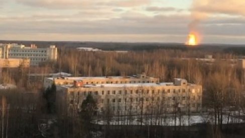 MINISTARSTVO ZA VANREDNE SITUACIJE RUSIJE: Ugašen požar na gasovodu kod Sankt Peterburga