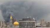 OGROMAN POŽAR U MOSKVI: U toku akcija spašavanja ljudi iz zgrade u plamenu (VIDEO)