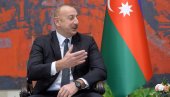 АЛИЈЕВ СИГУРАН: Баку би могао ускоро да потпише мировни споразум са Јеревеном