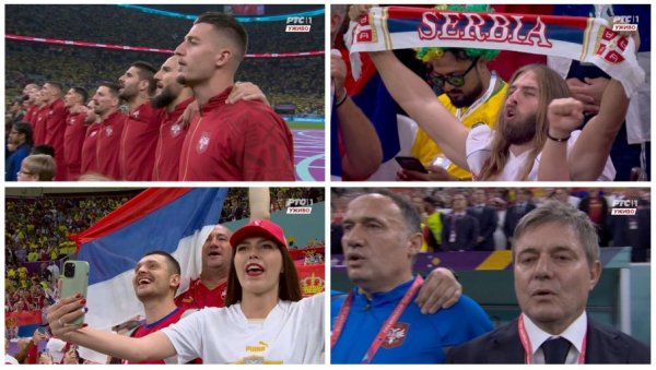 КАДА БОЖЕ ПРАВДЕ ЗАГРМИ У КАТАРУ: Пиксијеви орлови певали, сви као један, Јапанац одушевио (ВИДЕО)