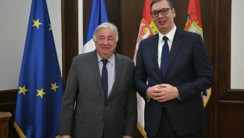 SRBI SIGURNI U ZAJEDNICI: Vučić sa zvaničnikom iz pariza