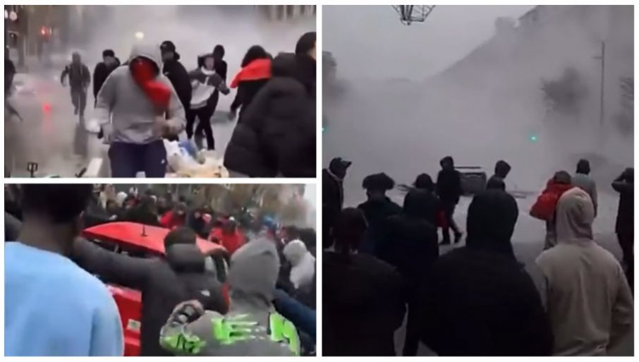 OPŠTI HAOS ZBOG MUNDIJALA: "Gori" Brisel, specijalci na ulicama! Meč Belgija - Maroko izazvao velike nerede (VIDEO)