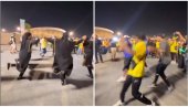 КАКАВ ОКРШАЈ НАВИЈАЧА У КАТАРУ: Арапи су заиграли свој плес, а онда су их видели Бразилци... (ВИДЕО)