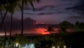ПРОГЛАШЕН НАЈВИШИ НИВО УЗБУНЕ: Небо над Хавајима црвено, лава иде до 60 метара у вис (ВИДЕО)
