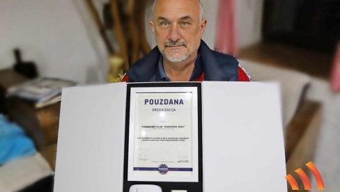 LASKAVO PRIZNANJE: Fudbalski klub iz sela Jaša Tomić dobio sertifikat pouzdana organizacija