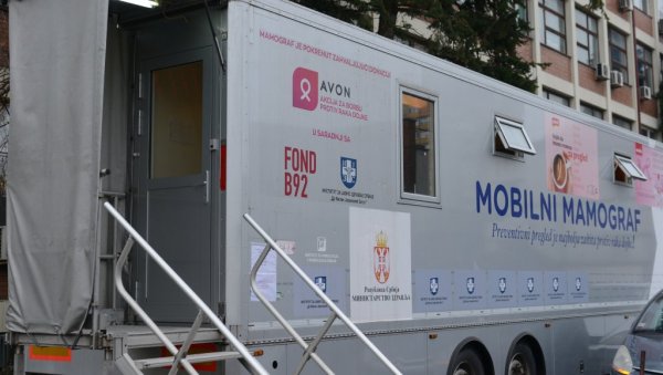 БЕСПЛАТНИ ПРЕГЛЕДИ ЗА ЖЕНЕ: Мобилни мамограф на Калемегдану радиће током марта од 9 до 19 сати