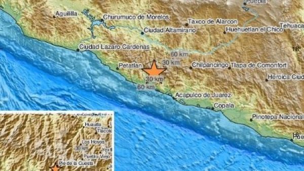 СНАЖАН ЗЕМЉОТРЕС ПОГОДИО МЕКСИКО: Потреси су се осетили и у престоници