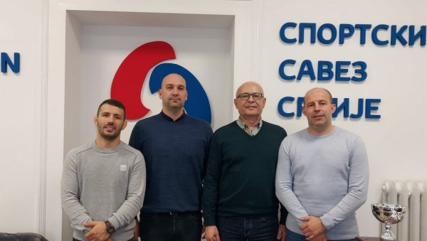 ШТЕФАНЕК И МАРИНКОВИЋ УГОСТИЛИ НОВО РУКОВОДСТВО СС БЕОГРАДА: Унапређење спорта у Београду