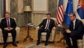 HIL I ESKOBAR OSTALI POLA SATA DUŽE U PREDSEDNIŠTVU: Završen sastanak Vučića sa Lajčakom i Amerikancima