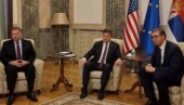 HIL I ESKOBAR OSTALI POLA SATA DUŽE U PREDSEDNIŠTVU: Završen sastanak Vučića sa Lajčakom i Amerikancima