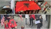 ALBANSKA PROVOKACIJA ISPRED SRPSKE MISIJE U NJUJORKU: Skandalozne poruke - prizivali novu agresiju i slavili veliku Albaniju (FOTO/VIDEO)