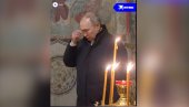 PUTIN DOČEKAO BOŽIĆ U HRAMU: Bogosluženju prisustvovao u sabornoj crkvi u Moskovskom Kremlju (FOTO/VIDEO)