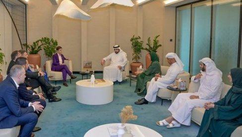 PREMIJERKA ZAVRŠILA POSETU DUBAIJU: Brnabić sa šeikom Mohamed bin Rašidom u zgradi Media City