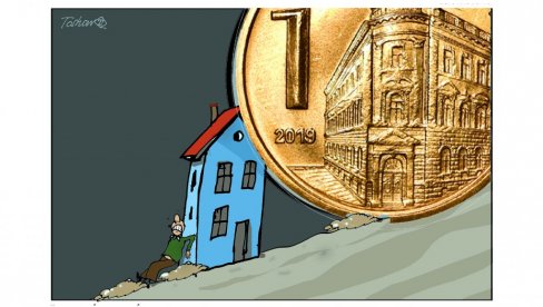 РАТЕ ВЕЋЕ ДО 30 ОДСТО: Грађанима задуженим у еврима порасле месечне обавезе стамбених кредита