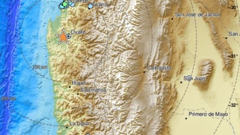 SNAŽAN POTRES: Zemljotres jačine 6,2 stepena pogodio Čile