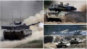 NEMAČKI LEOPARDI U UKRAJINI KADA I AMERIČKI ABRAMSI: Peskov o isporuci čelindžera Kijevu - Ti tenkovi mogu da gore, i goreće