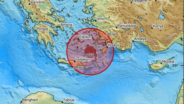 ТРЕСАО СЕ РОДОС: Снажан земљотрес код грчког острва