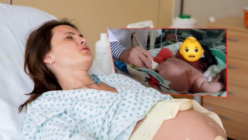 РОДИЛА СИНА ОД 7,328 КИЛОГРАМА: Беба је превремена - нису смели да пусте јуначину да још расте (ФОТО)
