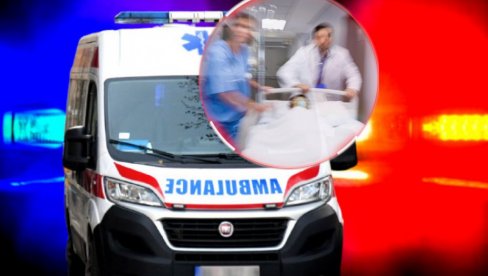SUDAR ISPOD GAZELE: Jedna osoba povredila glavu, hitna pomoć brzo reagovala