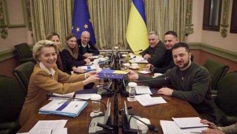 BRISEL KUVA NOVE SANKCIJE RUSIJI: Evropska komisija na čelu sa Ursulom fon der Lajen na samitu u Kijevu