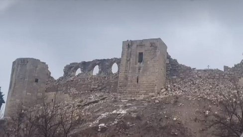 НИ ОНА НИЈЕ ИЗДРЖАЛА: Земљотрес у Газијантепу срушио тврђаву стару 2.000 година (ВИДЕО)