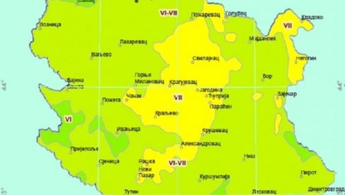 ПОГЛЕДАЈТЕ МАПУ: Ово је максимална јачина земљотреса за сваки део Србије (ФОТО)