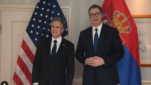 VUČIĆ SE SASTAO SA BLINKENOM: Potvrdili smo sve bolje bilateralne odnose između Srbije i Amerike (FOTO)