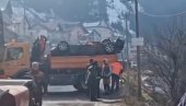 JEZIVO NA MESTU NESREĆE: Izvučen automobil u kojem su stradala trojica mladića (VIDEO)