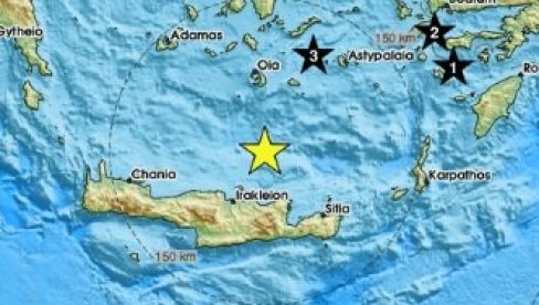 JAK ZEMLJOTRES POGODIO GRČKU: Epicentar na ostrvu Krit