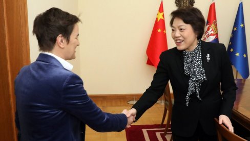 САСТАНАК У ЗГРАДИ ВЛАДЕ: Премијерка у понедељак прима у опроштајну посету амбасадорку Кине