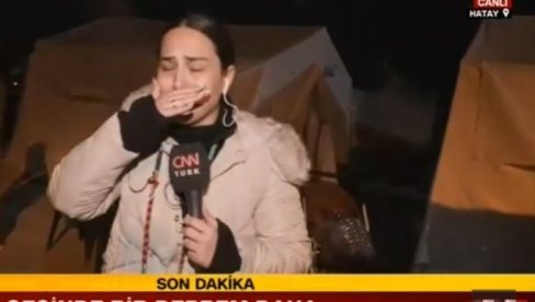 BOL U PROGRAMU UŽIVO: Novinarka gorko zaplakala nakon novih zemljotresa u Turskoj (VIDEO)