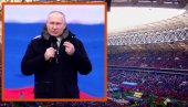 НЕВЕРОВАТНА СЦЕНА У МОСКВИ: Путин на препуном стадиону Лужњики - Када смо заједно, нико нам не може ништа (ВИДЕО)