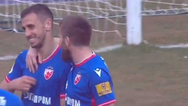 ОН СЕ КРСТИО У ЧУДУ, РИВАЛИ СЕ ХВАТАЛИ ЗА ГЛАВУ: Александар Пешић дао гол за Црвену звезду као никада пре (ВИДЕО)